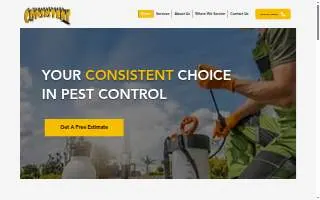 Consistent Pest Services of Middlesex website