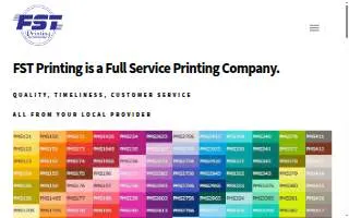 FST Printing Inc website