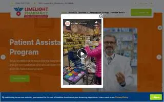 Limelight Pharmacy website