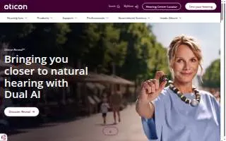 Oticon, Inc. website