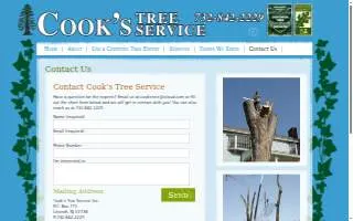 Cook's Tree Services Inc of Middletown website