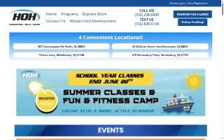 Head Over Heels Gymnastics, Dance & Ninja Center of Middletown website