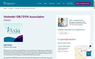 Holmdel OB/GYN Associates website
