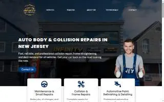 Infinity Auto Collision of East Orange website