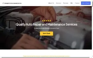 Menamotive & Diagnostics website