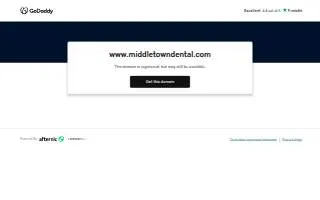 Middletown Family Dental website