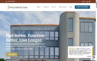 Natural Healthcare Center website