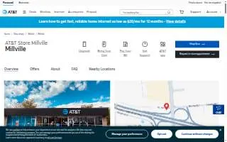 AT&T Store of Millville website