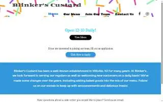 Blinker’s Custard website