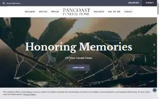 Pancoast Funeral Home of Millville website