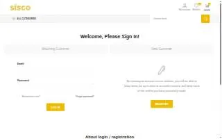 Sisco's Appliance & Air Conditioning Service website