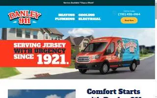 Danley 911 Home Services Heating, Cooling, Plumbing & Electrical website