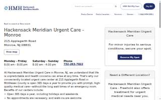 Hackensack Meridian Urgent Care - Monroe