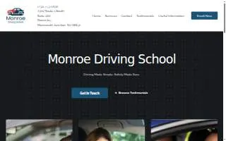 Monroe Driving School website