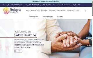 Solara Health NJ of Monroe website