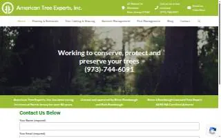 American Tree Experts Inc of Montclair website