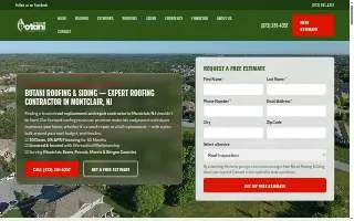 Botani Roofing & Siding - Montclair website