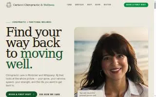Carlucci Chiropractic website