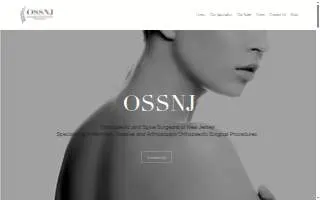 Orthopaedic and Spine Surgeons of New Jersey website