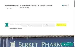 Serket pharmacy website