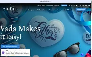 Vada Spa and Laser Center of Montclair website