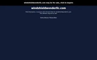 Windshield Wonder LLC website