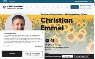 Christian Emmel at CrossCountry Mortgage website