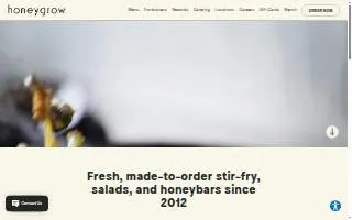 honeygrow of Moorestown website