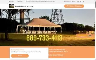 Party Rental Ltd. of Moorestown website