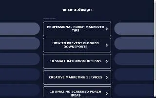 Ensera Design website