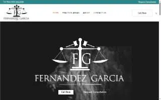 Fernandez Garcia Law of Morristown website