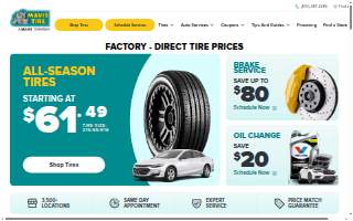 Mavis Tires & Brakes website