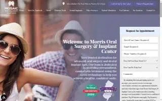 Morris Oral Surgery & Implant Center website