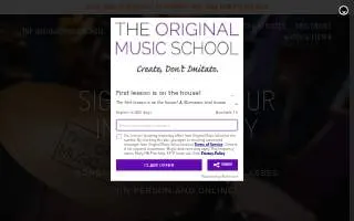 Original Music School of Morristown website