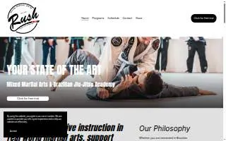 Rush Mixed Martial Arts website