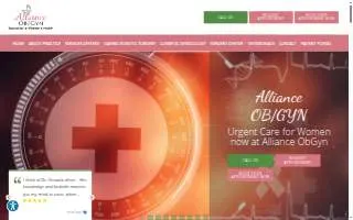 Alliance OB/GYN of Mount Holly website