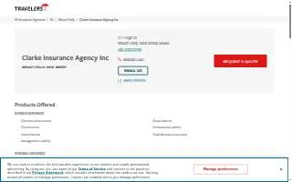 Clarke Insurance Agency Inc. website
