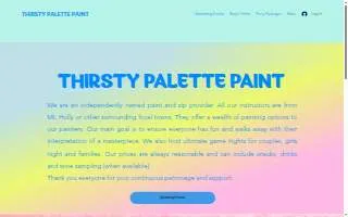 Thirsty Palette Paint website