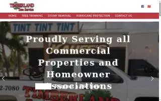 Timberland Tree Service of Mount Holly website