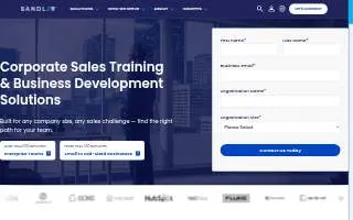 Sandler Training New Jersey / Strategic Solutions Group website