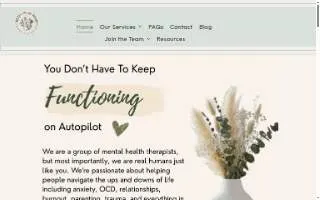 Wildflowers Within Counseling & Wellness LLC website