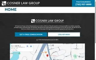 Cosner Law Group of New Brunswick website