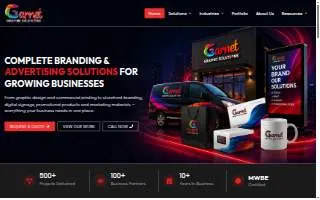 Garnet Graphic Solutions LLC of New Brunswick website