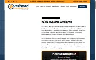 Overhead Garage Doors of NJ website
