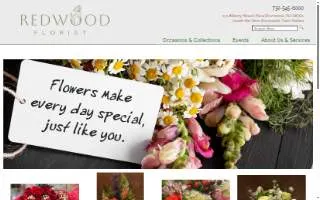 Redwood Florist of New Brunswick website
