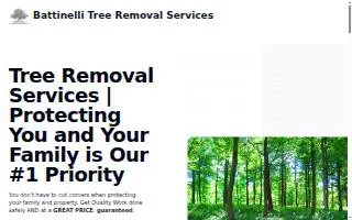 Battinelli Tree Removal Services website