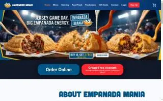 Empanada Mania of New Milford website