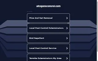Afco Pest Control website