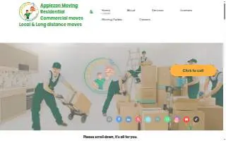 Applezon Moving & Transportation website