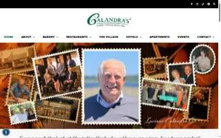 Calandra's Bakery website